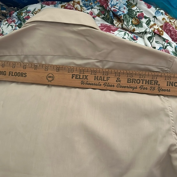 3/$30 Vintage Pauly & Forbes Regatta Button Front Shirt Classic Retro Business - Picture 5 of 6
